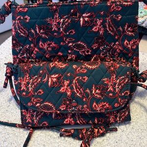 Vera Bradley Floral Quilted Crossbody Bag set